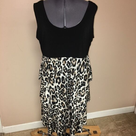 Studio I Animal Print Dress XL - Picture 1 of 8